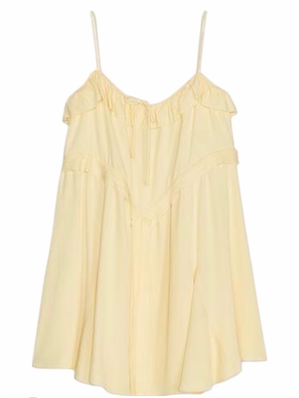 Zara Butter Yellow Sleeveless Top